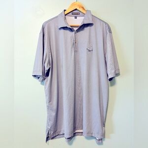 Peter Millar Gray Polo Shirt